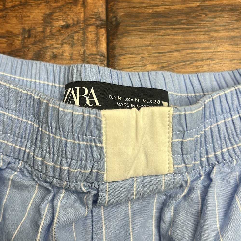 Zara striped chambray booty shorts - Picture 4 of 6